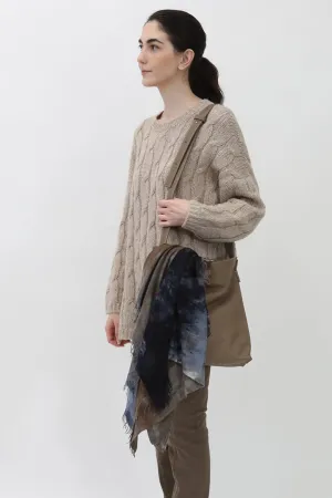 ABRAZO PULLOVER CABLE CREW IN BABY ALPACA AND FINE MERINO BLEND