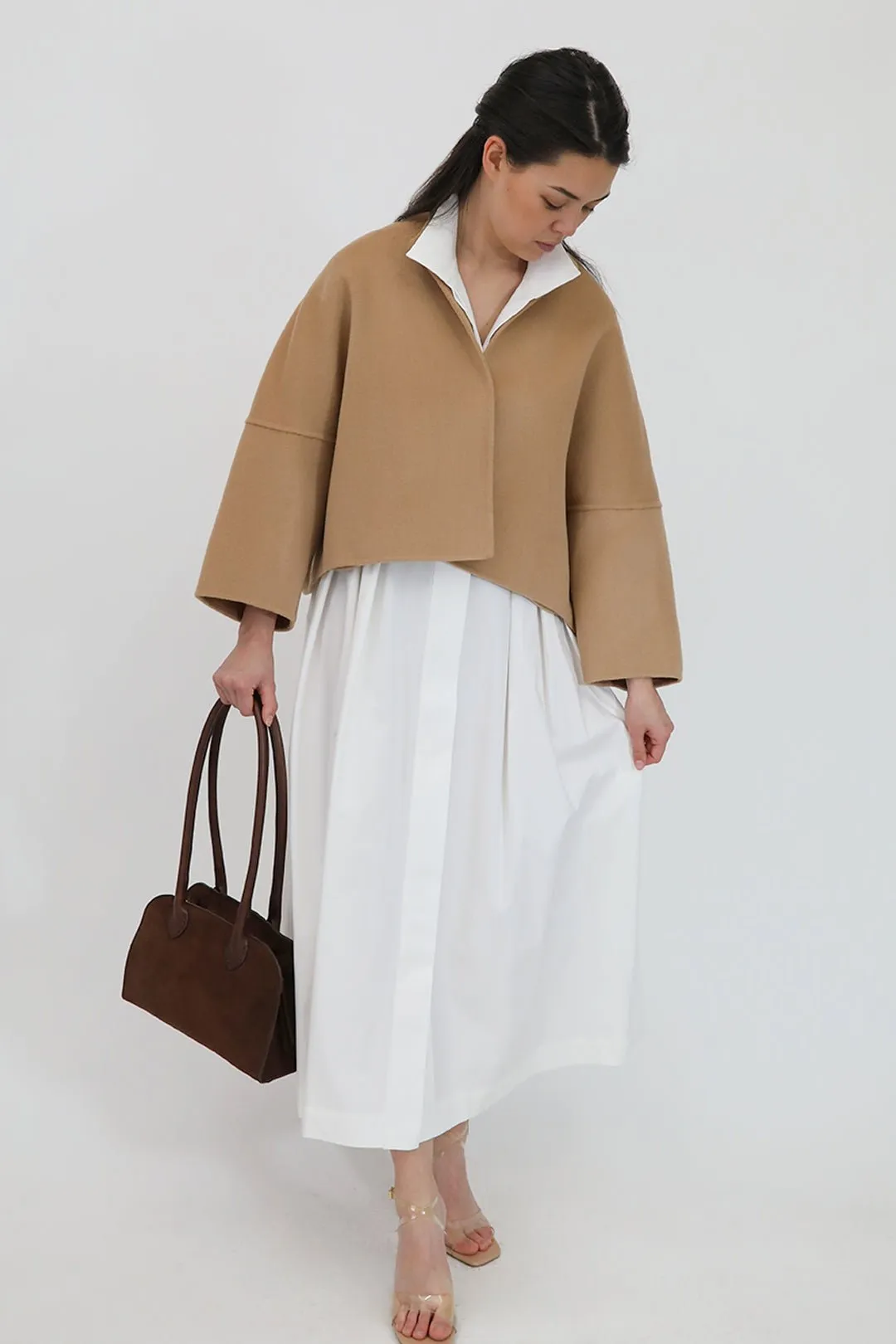 ADELAIDE SNAP JACKET IN DOUBLE-FACE CASHMERE WOOL