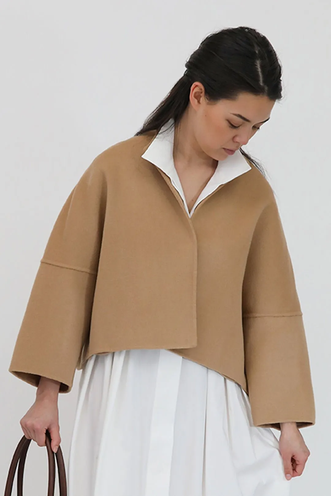 ADELAIDE SNAP JACKET IN DOUBLE-FACE CASHMERE WOOL