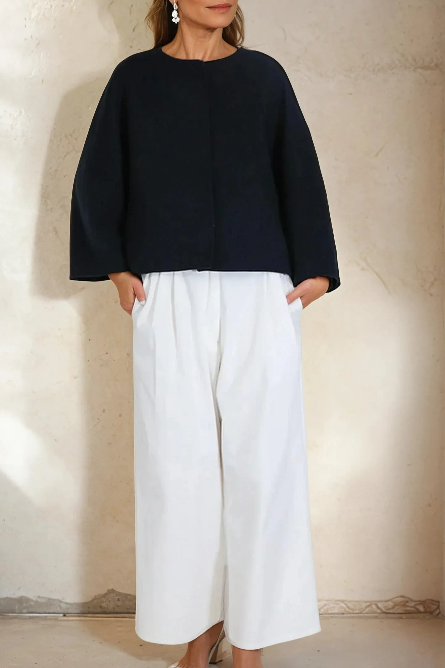 ADELAIDE SNAP JACKET IN DOUBLE-FACE CASHMERE WOOL