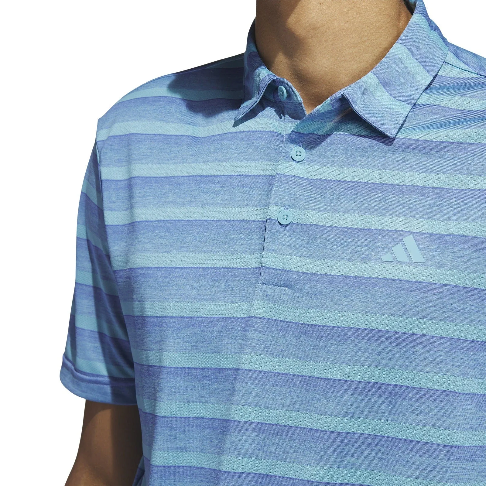 adidas 2-Colour Stripe Golf Polo Shirt HR8009