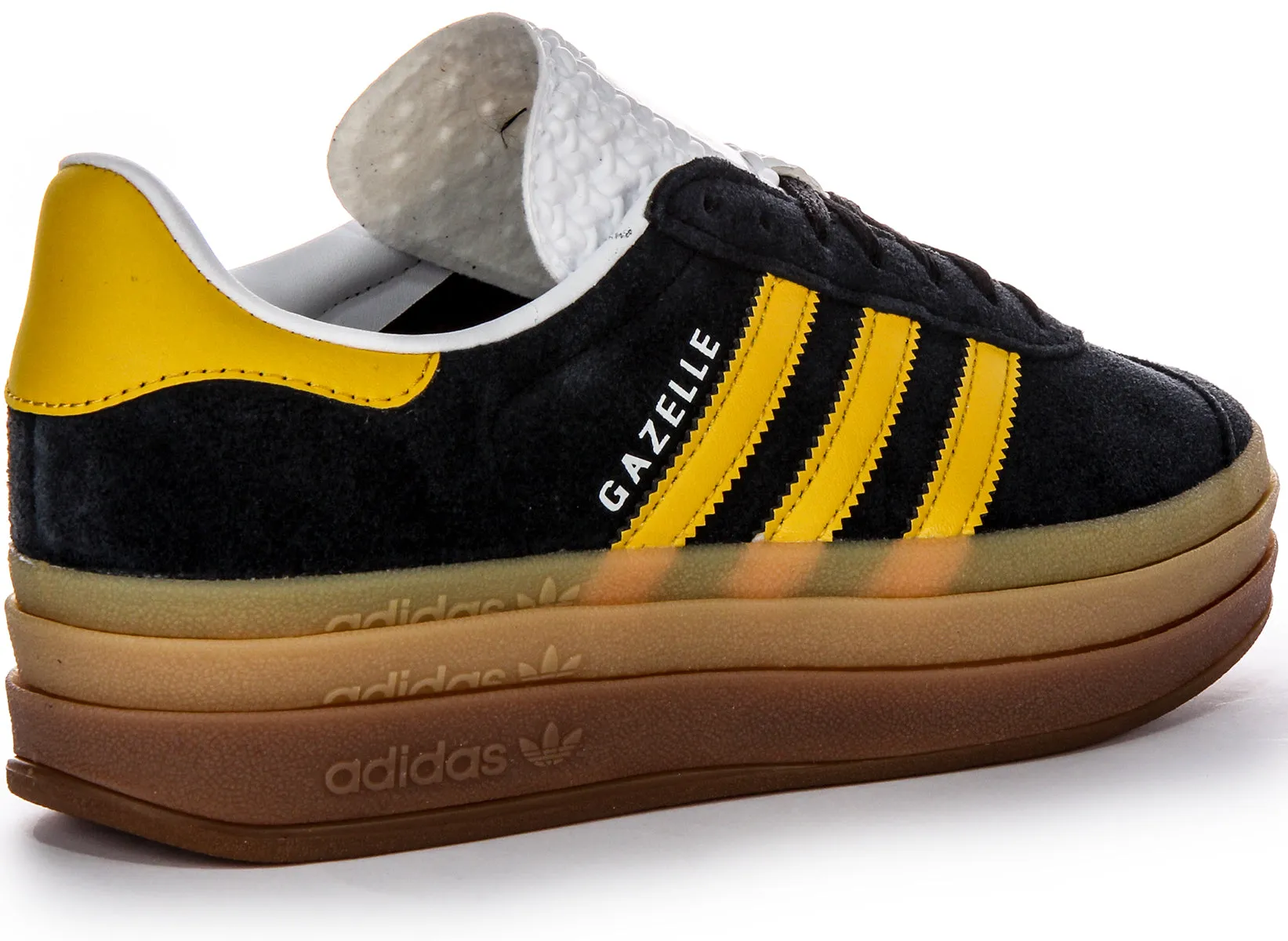 Adidas Gazelle Bold W In Black Yellow For Women Shoes Adidas