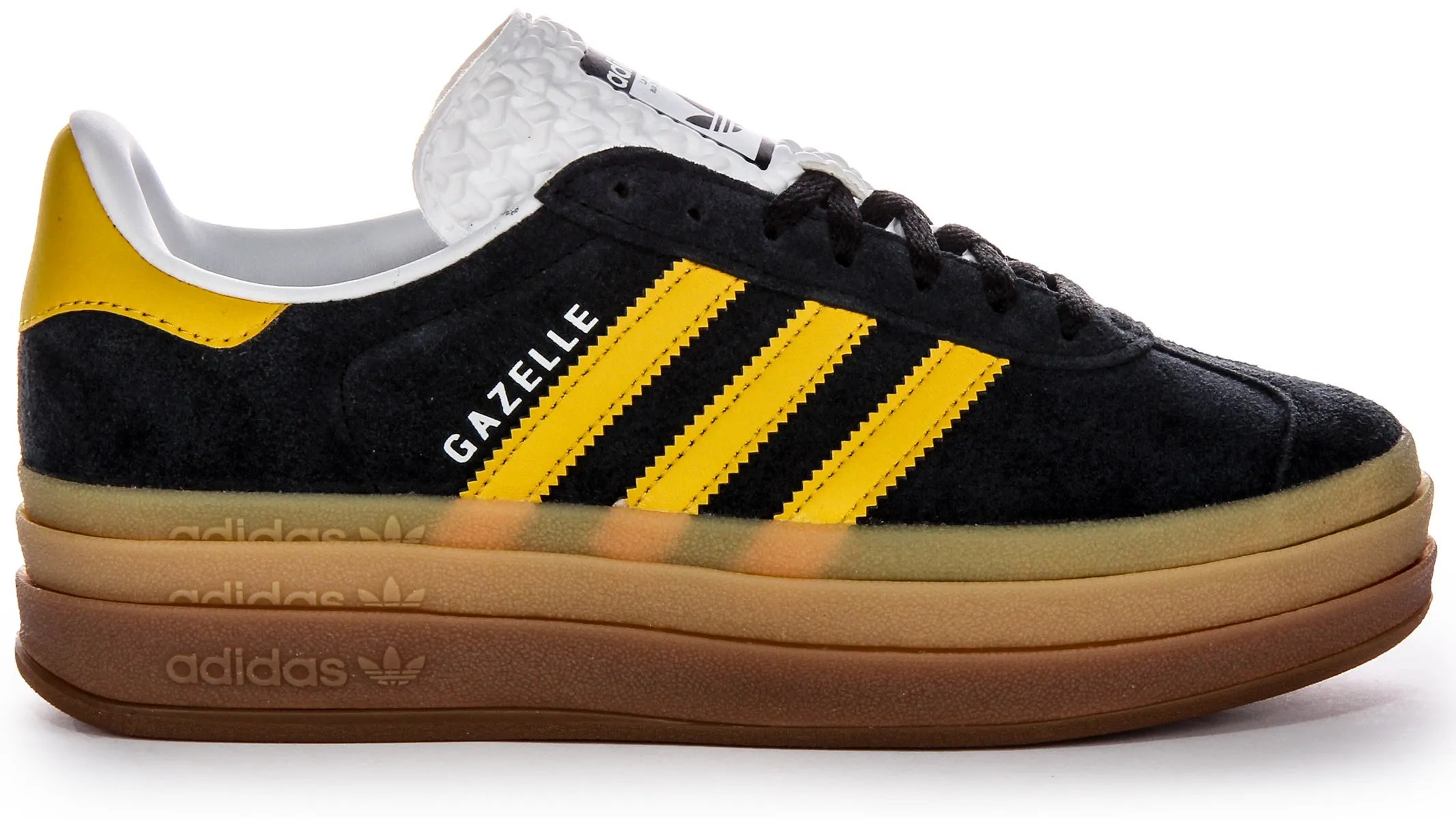 Adidas Gazelle Bold W In Black Yellow For Women Shoes Adidas