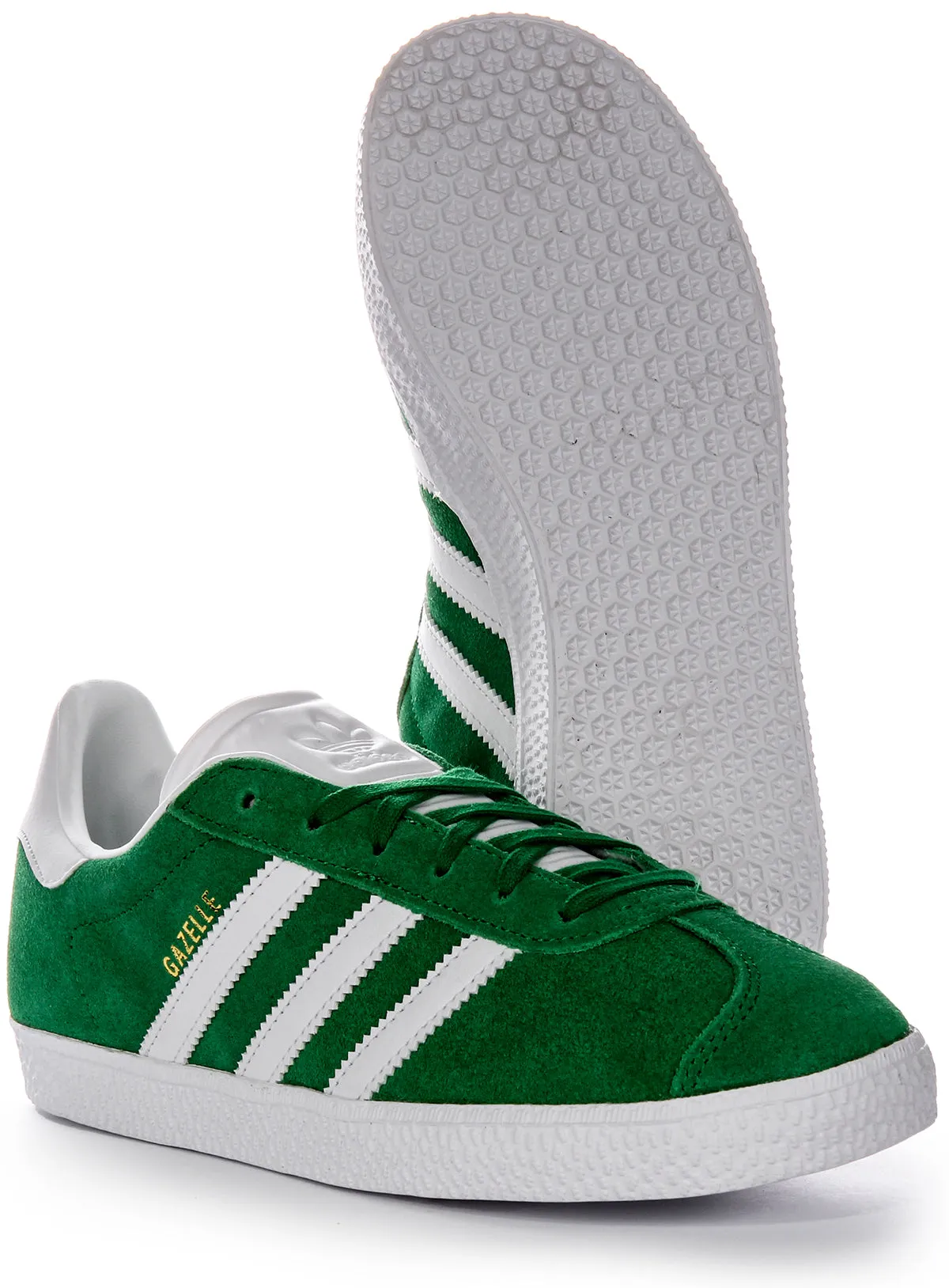 Adidas Gazelle In Green For Junior Shoes Adidas