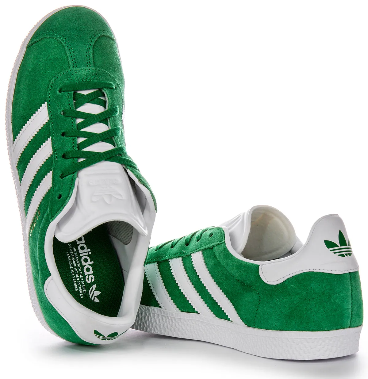 Adidas Gazelle In Green For Junior Shoes Adidas