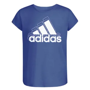 adidas - Girls' (Junior) Badge Of Sport T-Shirt (GC4377 BLU)