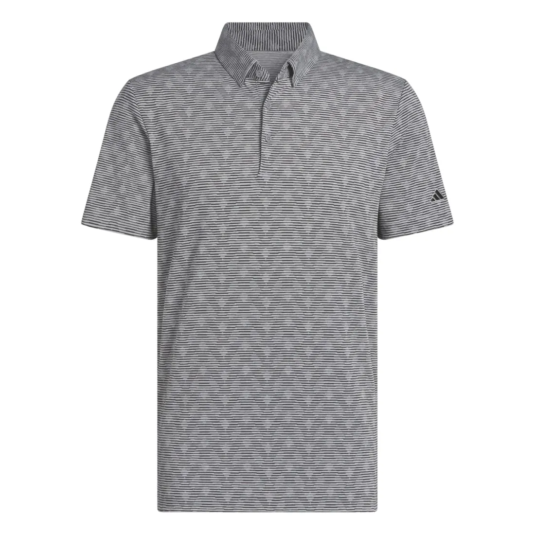 adidas Go-To Printed Stripe Golf Polo Shirt JF4932