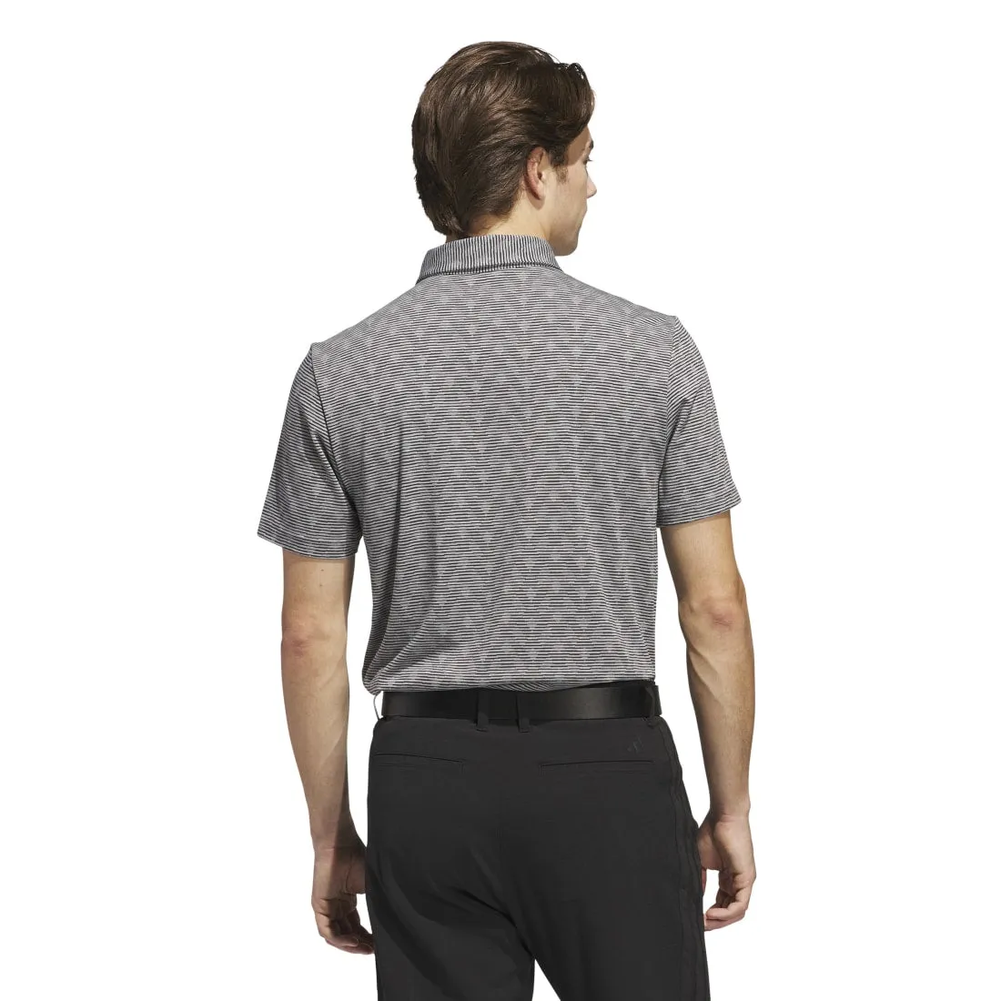 adidas Go-To Printed Stripe Golf Polo Shirt JF4932