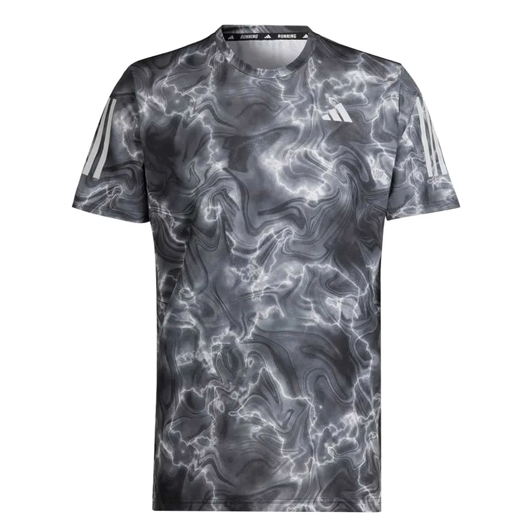 adidas - Men's Own The Run Allover Print T-Shirt (IB6394)