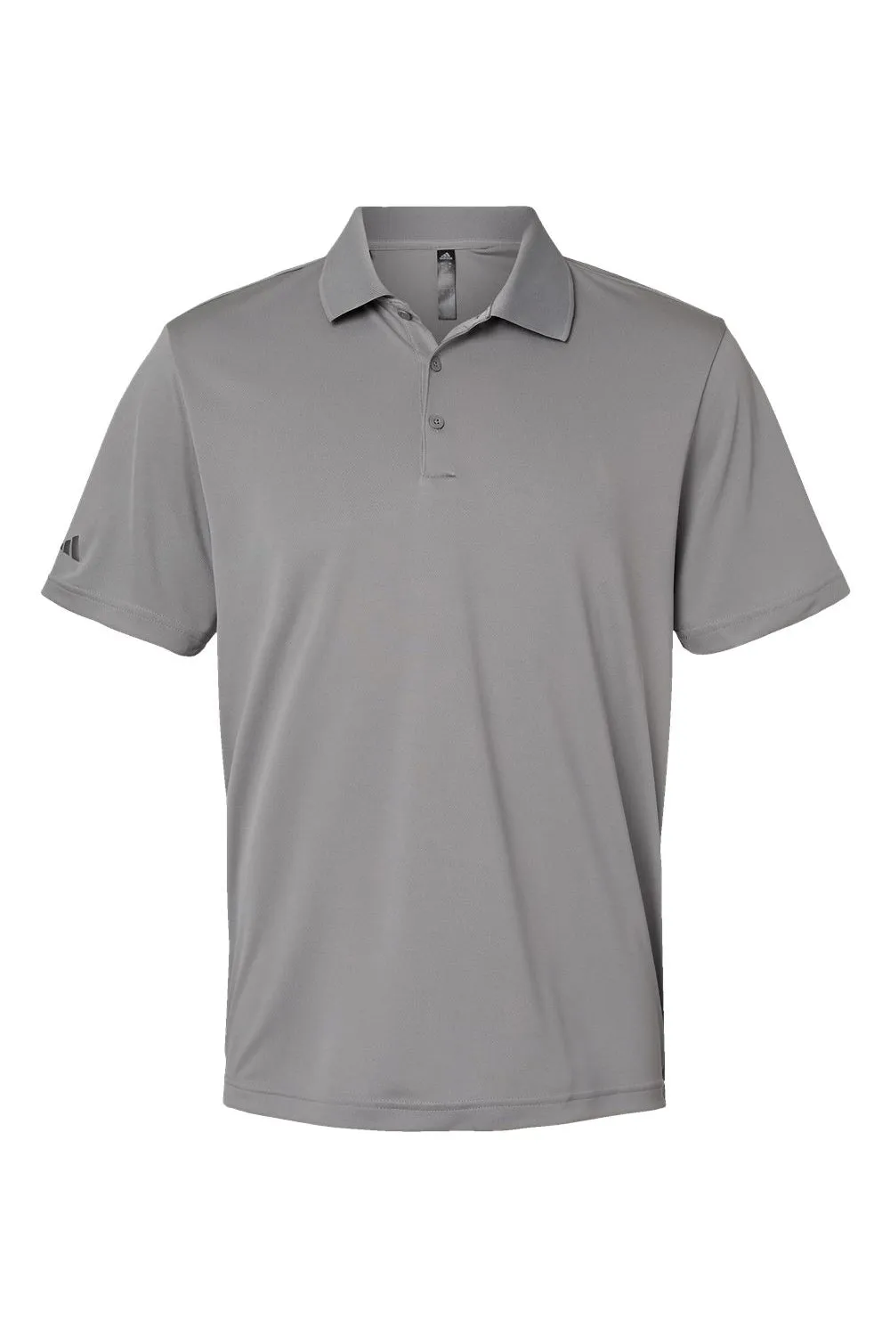 Adidas Mens Performance UPF 50  Short Sleeve Polo Shirt - Grey