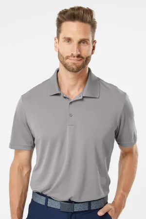 Adidas Mens Performance UPF 50  Short Sleeve Polo Shirt - Grey