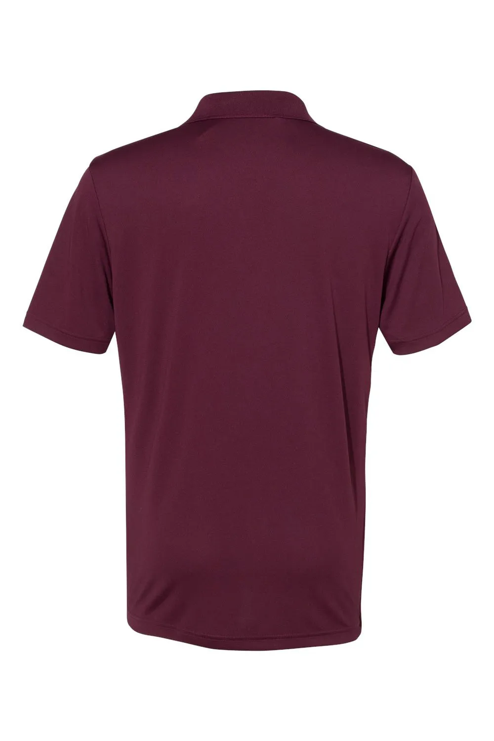Adidas Mens Performance UPF 50  Short Sleeve Polo Shirt - Maroon