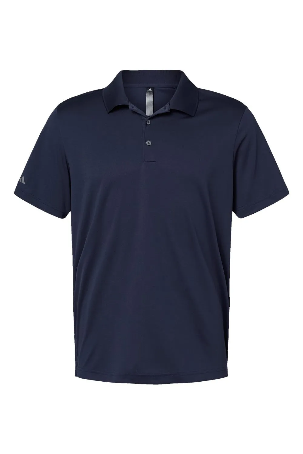 Adidas Mens Performance UPF 50  Short Sleeve Polo Shirt - Navy Blue