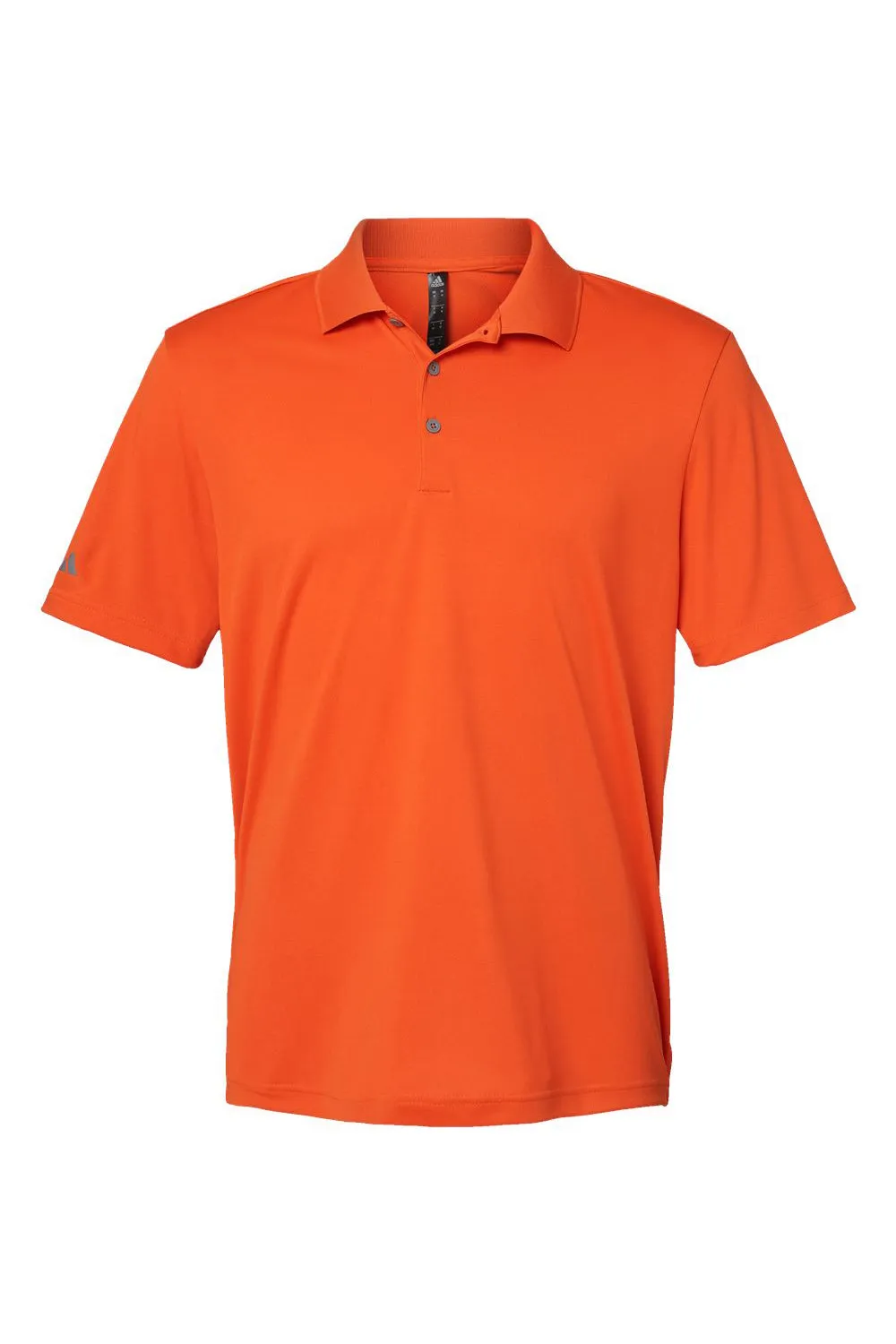 Adidas Mens Performance UPF 50  Short Sleeve Polo Shirt - Orange