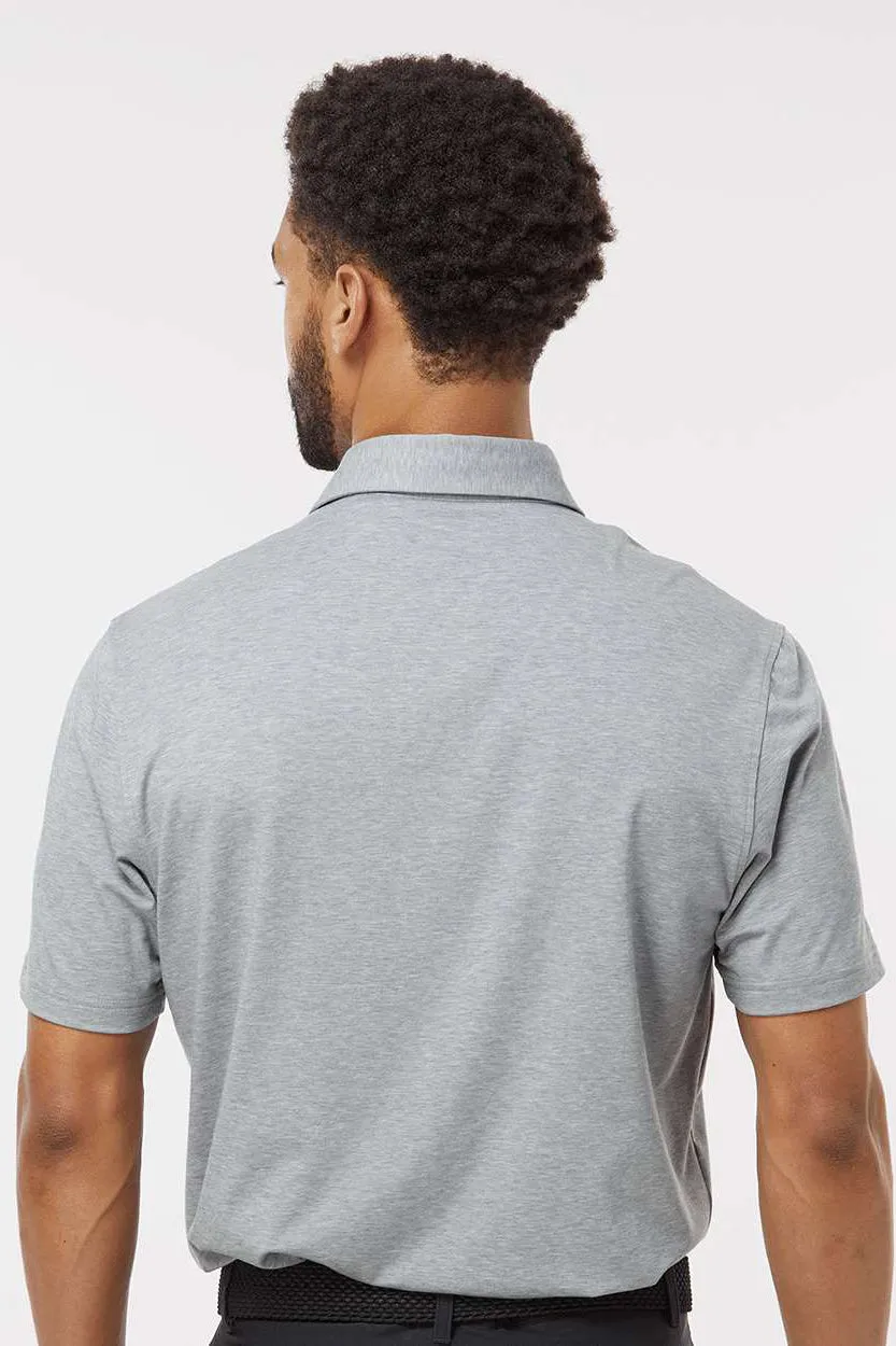 Adidas Mens Short Sleeve Polo Shirt - Grey Melange
