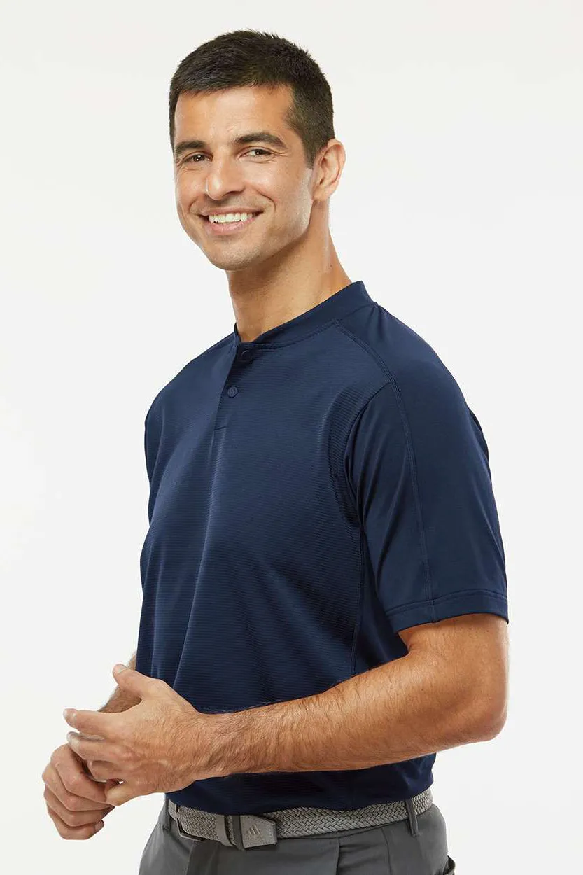 Adidas Mens Sport Collar Short Sleeve Polo Shirt - Collegiate Navy Blue