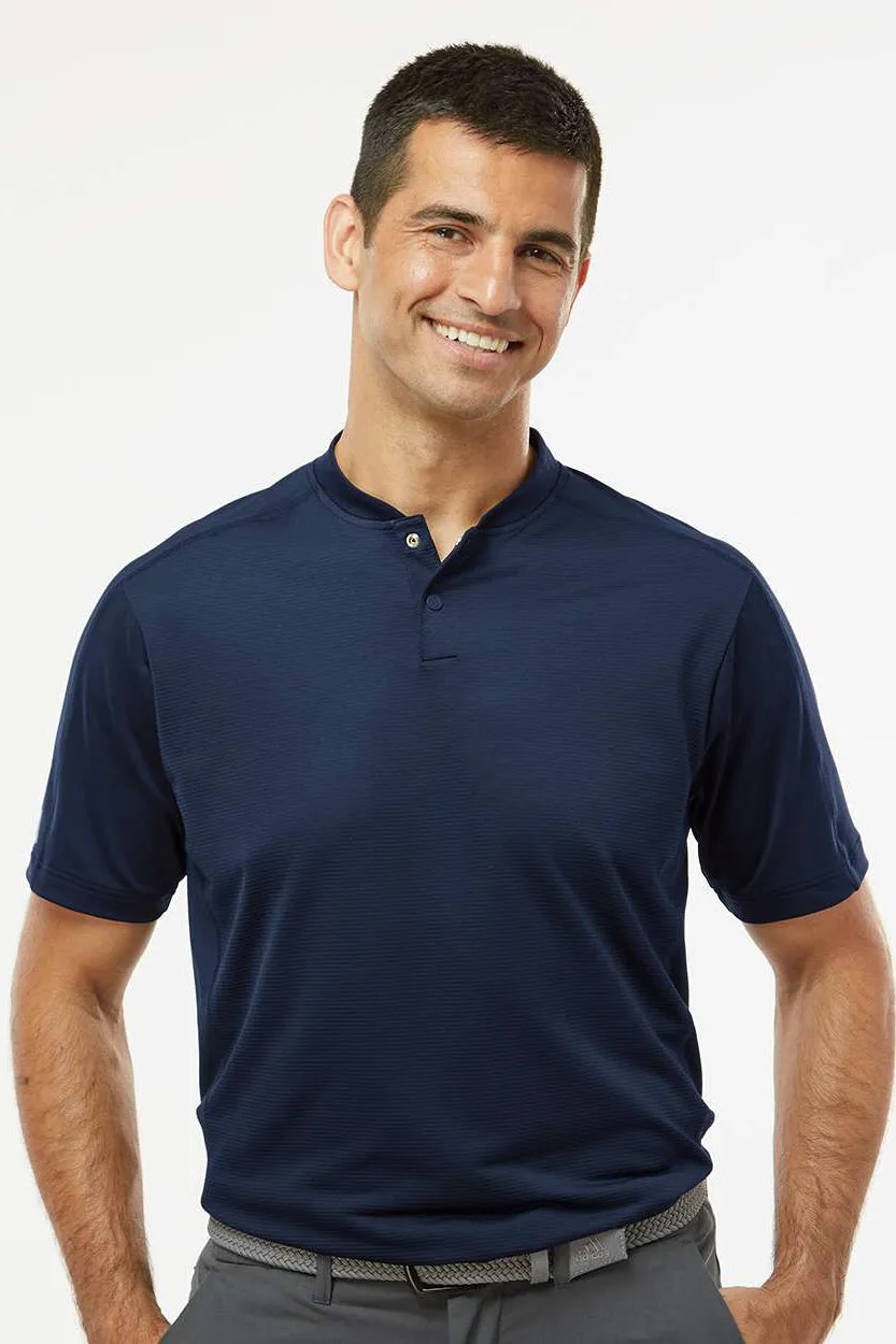 Adidas Mens Sport Collar Short Sleeve Polo Shirt - Collegiate Navy Blue