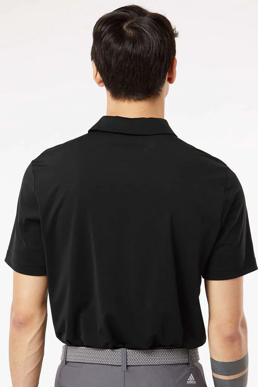 Adidas Mens Ultimate Moisture Wicking Short Sleeve Polo Shirt - Black