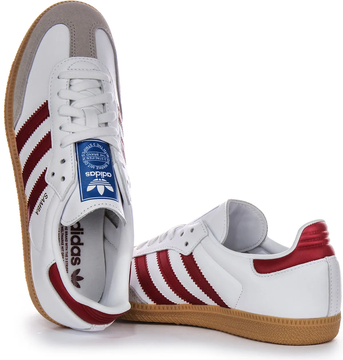 Adidas Samba OG In White Red Shoes Adidas