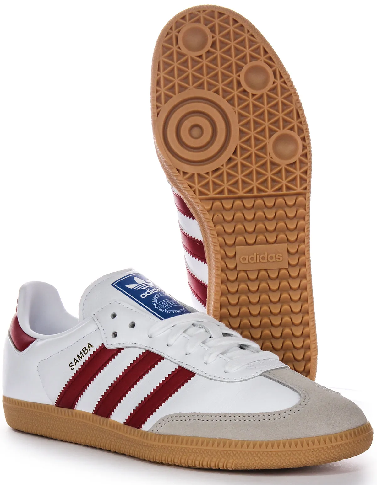 Adidas Samba OG In White Red Shoes Adidas