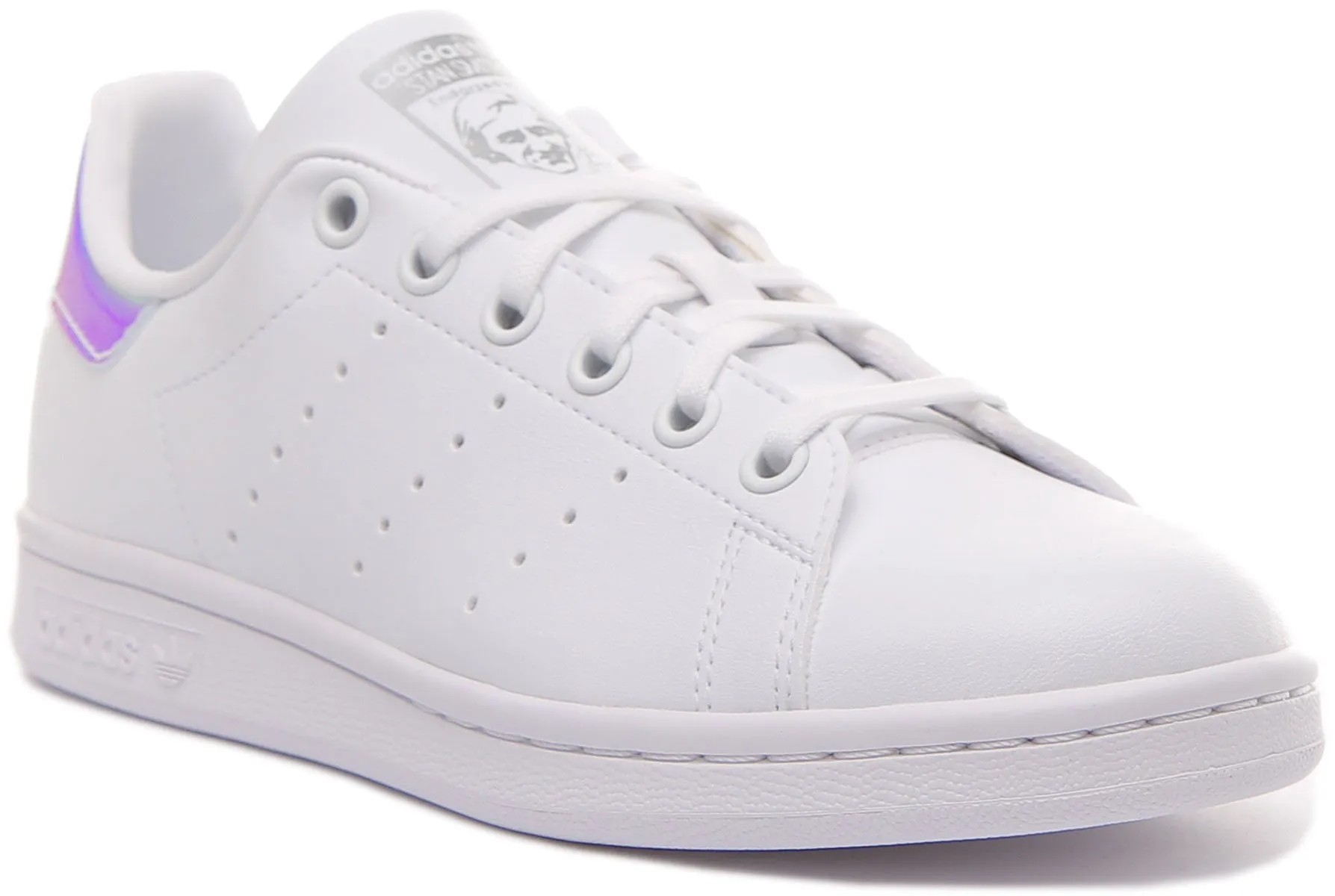 Adidas Stan Smith J In White Multi For Junior Shoes Adidas