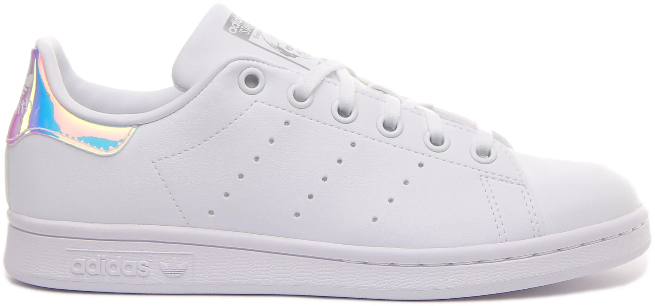 Adidas Stan Smith J In White Multi For Junior Shoes Adidas