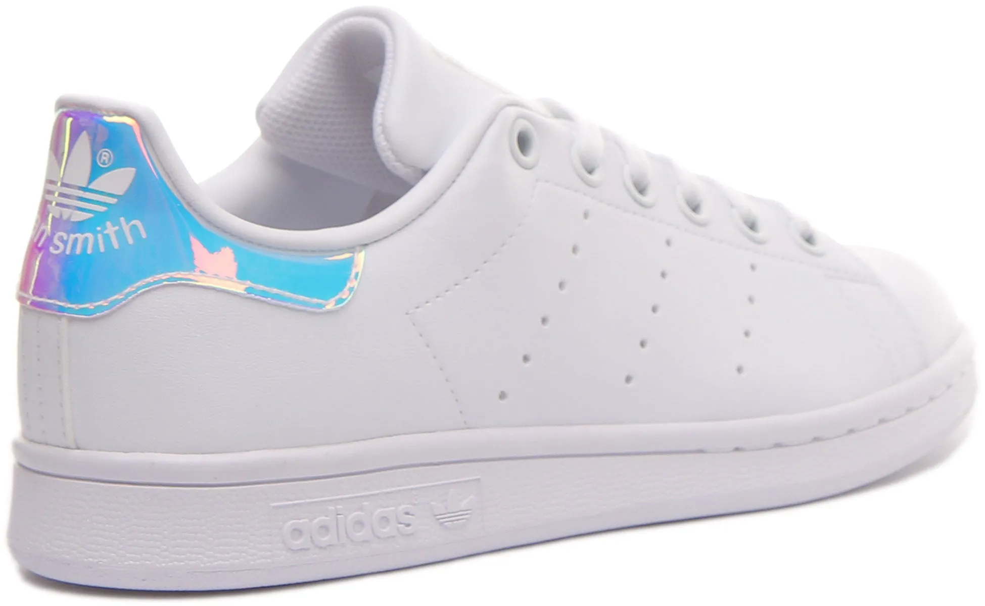 Adidas Stan Smith J In White Multi For Junior Shoes Adidas