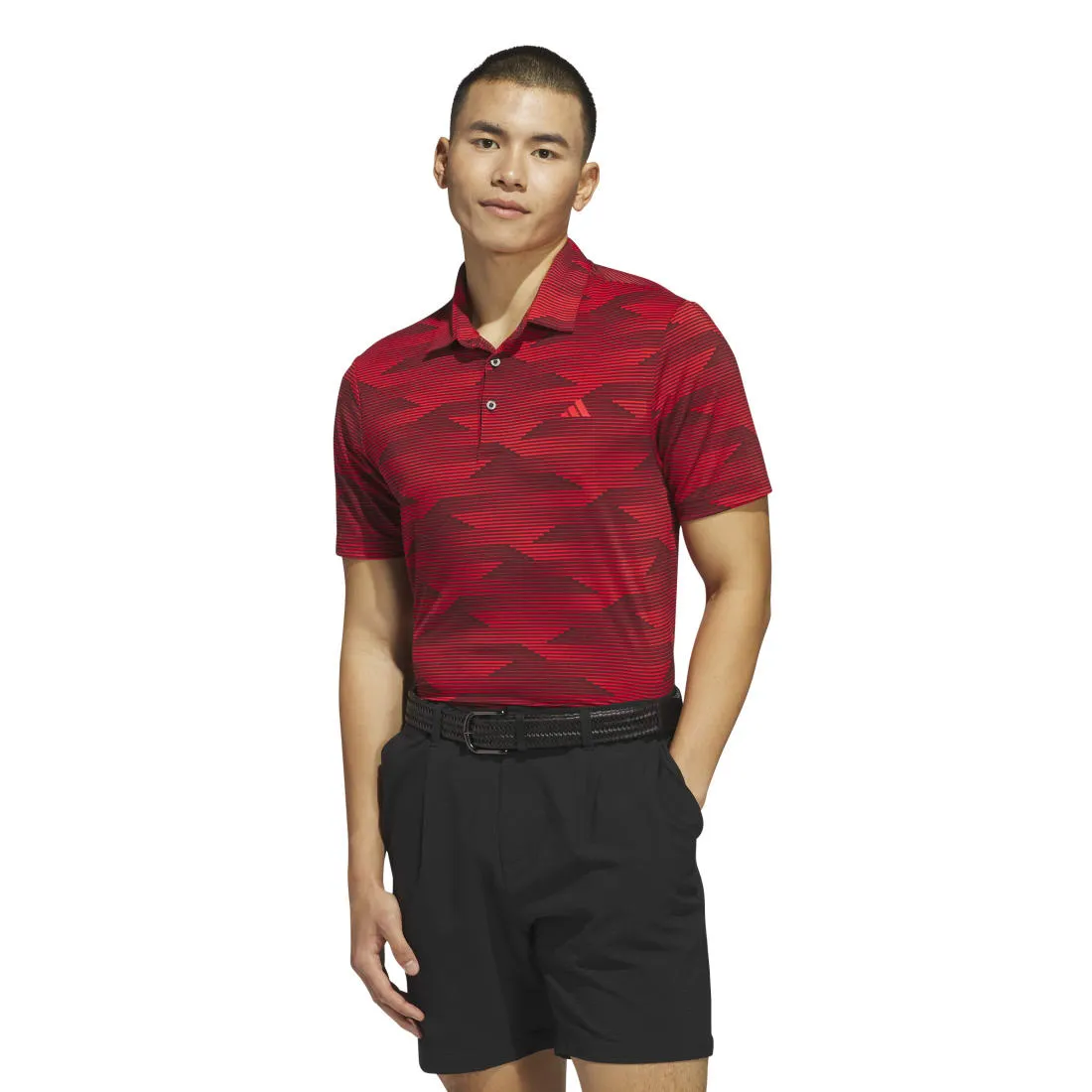 adidas Ultimate 365 Wave Print Golf Polo Shirt JF4899