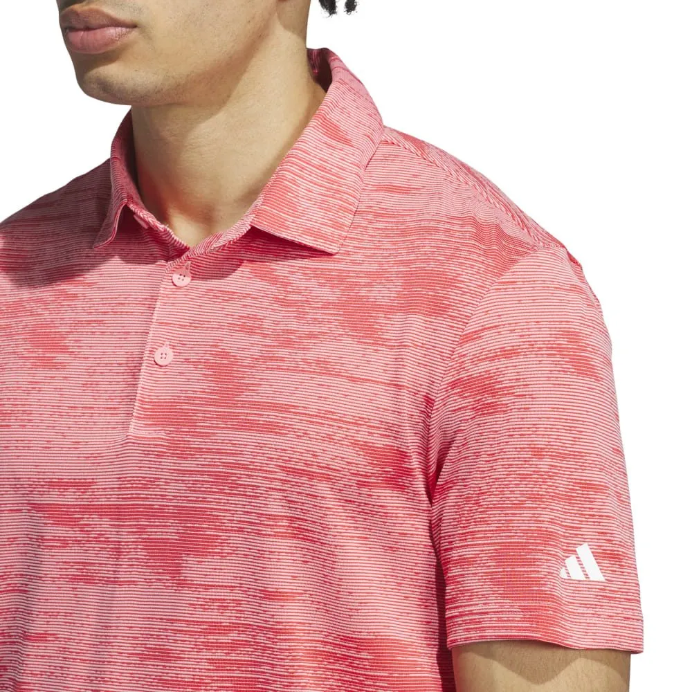 adidas Ultimate365 Textured Stripe Golf Polo Shirt IW1404