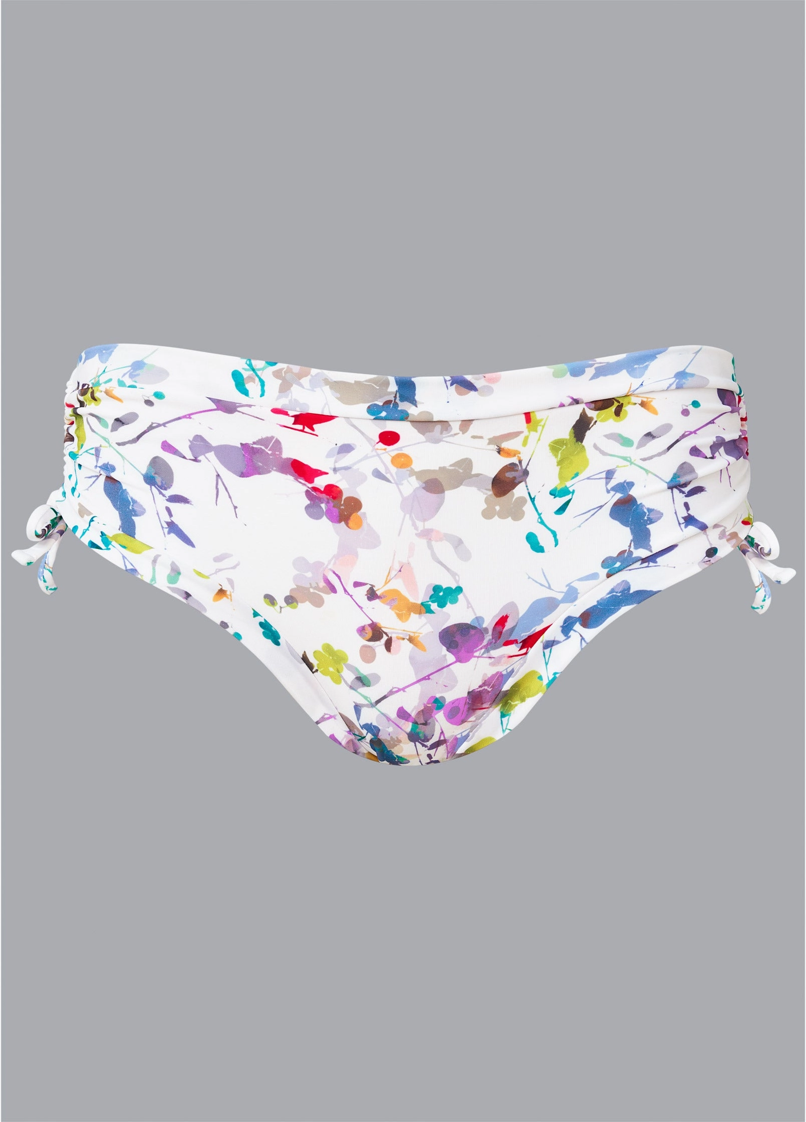 ADJUSTABLE SIDE TIE HIPSTER BOTTOM - Springtime Watercolors
