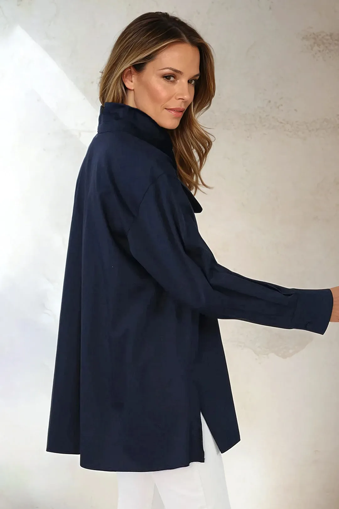ADRIA SHIRT IN ITALIAN COTTON POPLIN STRETCH