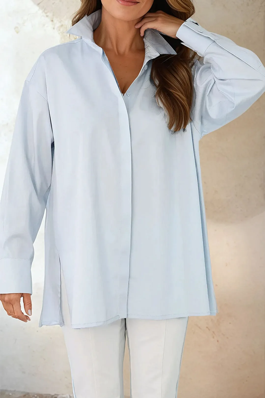 ADRIA SHIRT IN ITALIAN COTTON POPLIN STRETCH