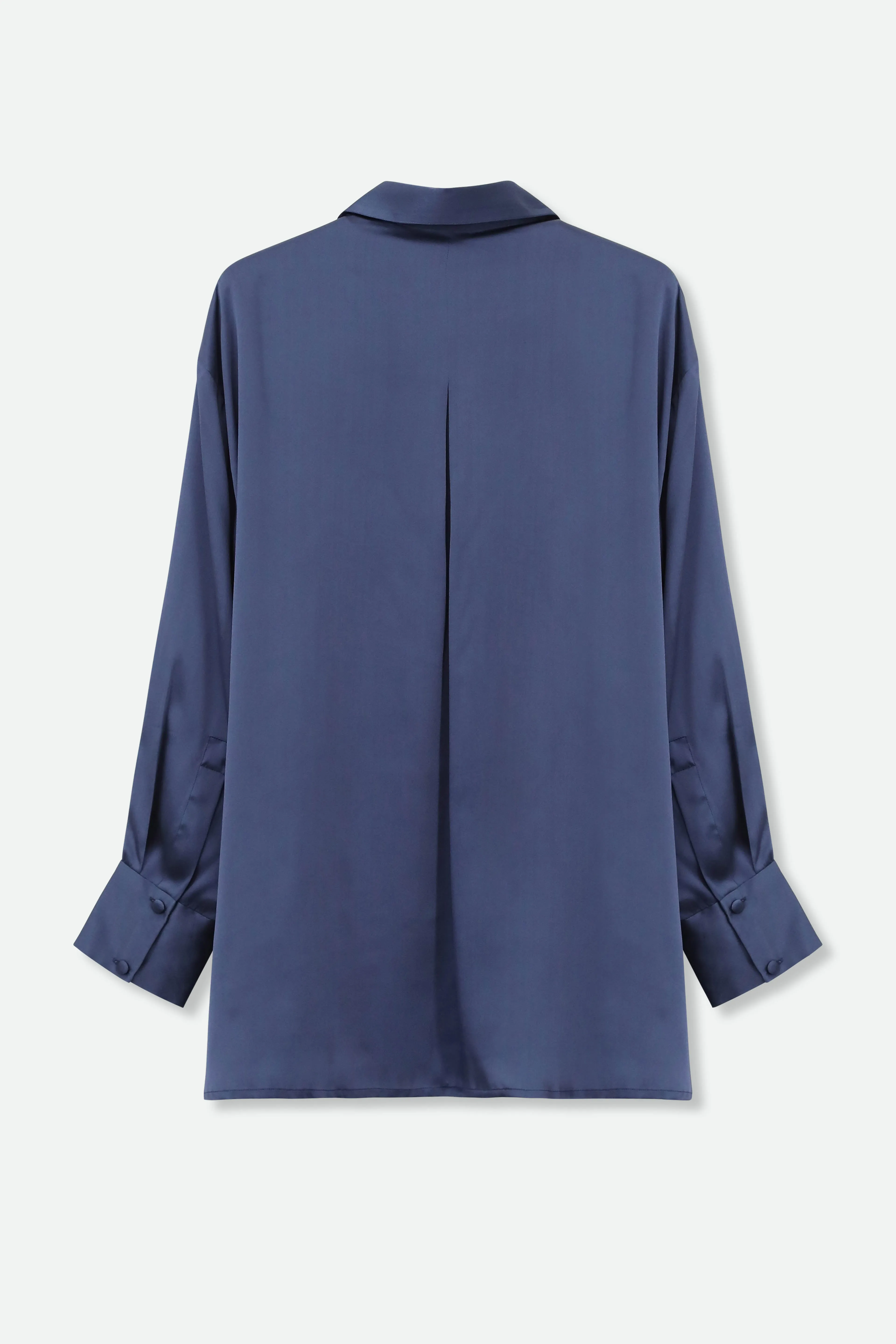 ADRIA SHIRT IN STRETCH SILK CHARMEUSE