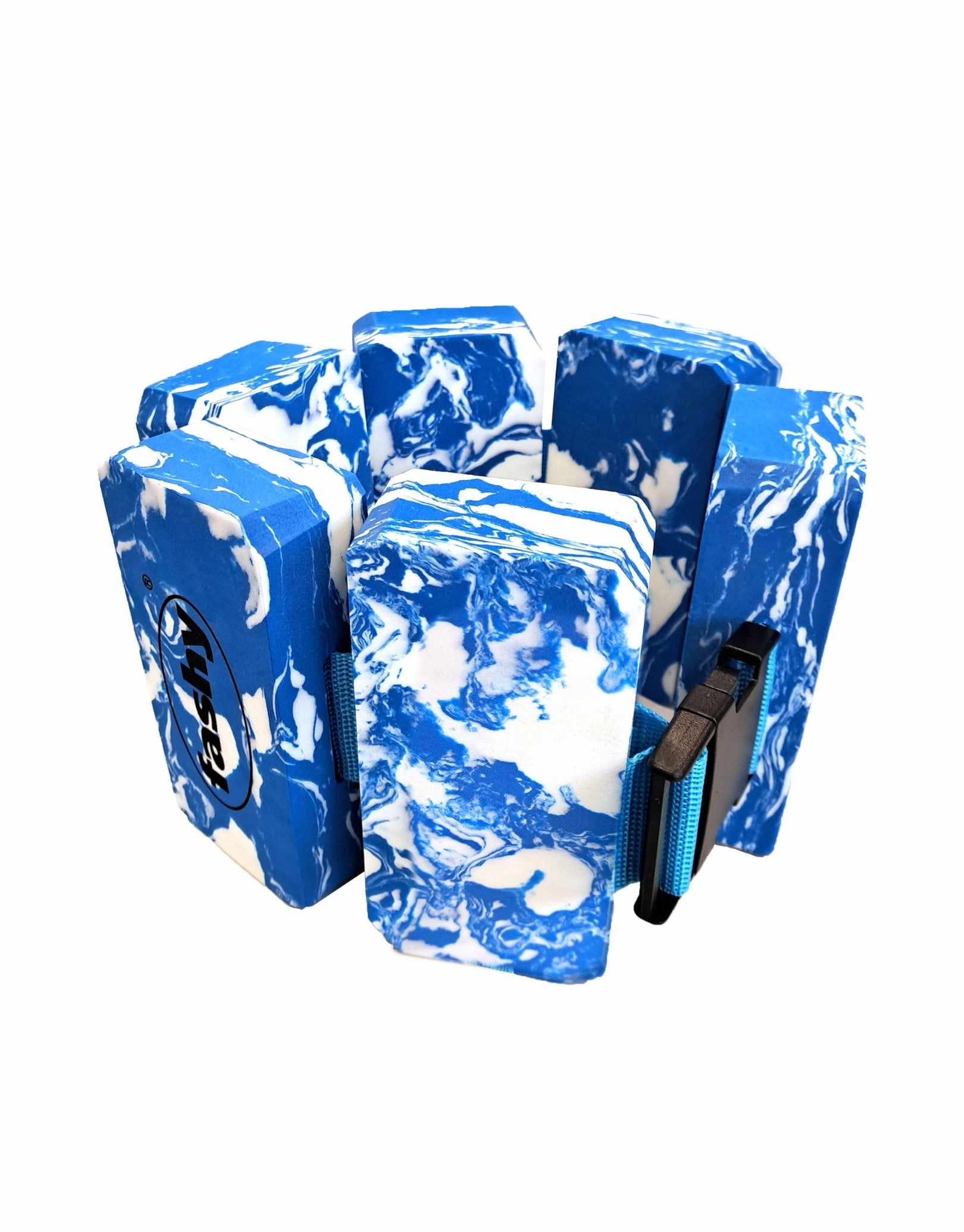 Adult Aqua 6-Pads Swim Belts - Blue/White fashy swimwear collection, fashy thermal swimwear