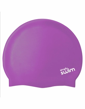 Adult Silicone Swim Cap - Solid Colours simply swimwear online, simply swim brand suits