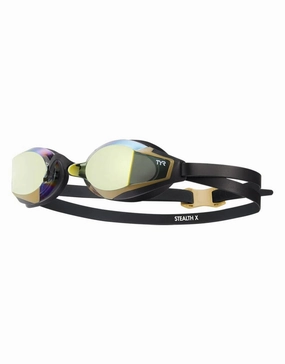 Adult Stealth-X Racing Goggle - Mirrored Lens tyr competition swimwear, tyr swimsuits for athletes