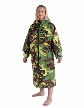 Advance Long Sleeve Adult Robe - Camouflage Grey dryrobe changing robes, waterproof dryrobe swim gear
