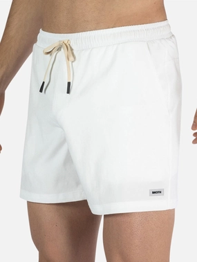 Agua Volley X 2N1 5'' White Boardshorts men's boardshorts swimwear, long swim shorts for men