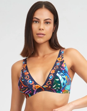 Aida Plunge Bikini Top full coverage swim tops, cute bikini tops