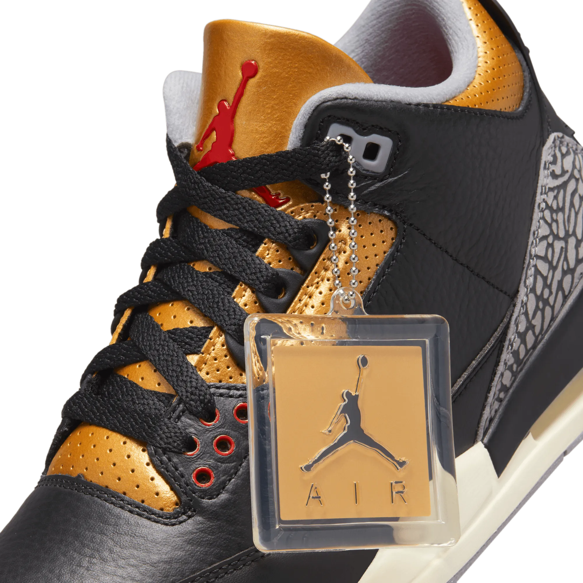 AIR JORDAN 3 RETRO "BLACK CEMENT GOLD" (WOMENS)