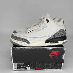 AIR JORDAN 3 WHITE CEMENT REIMAGINED SIZE 11 DN3707-100