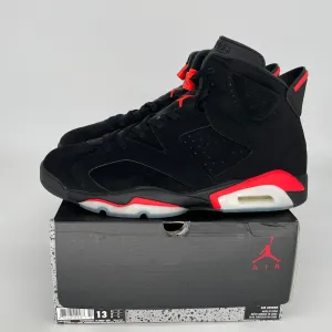 AIR JORDAN 6 BLACK INFRARED SIZE 13 384664-060