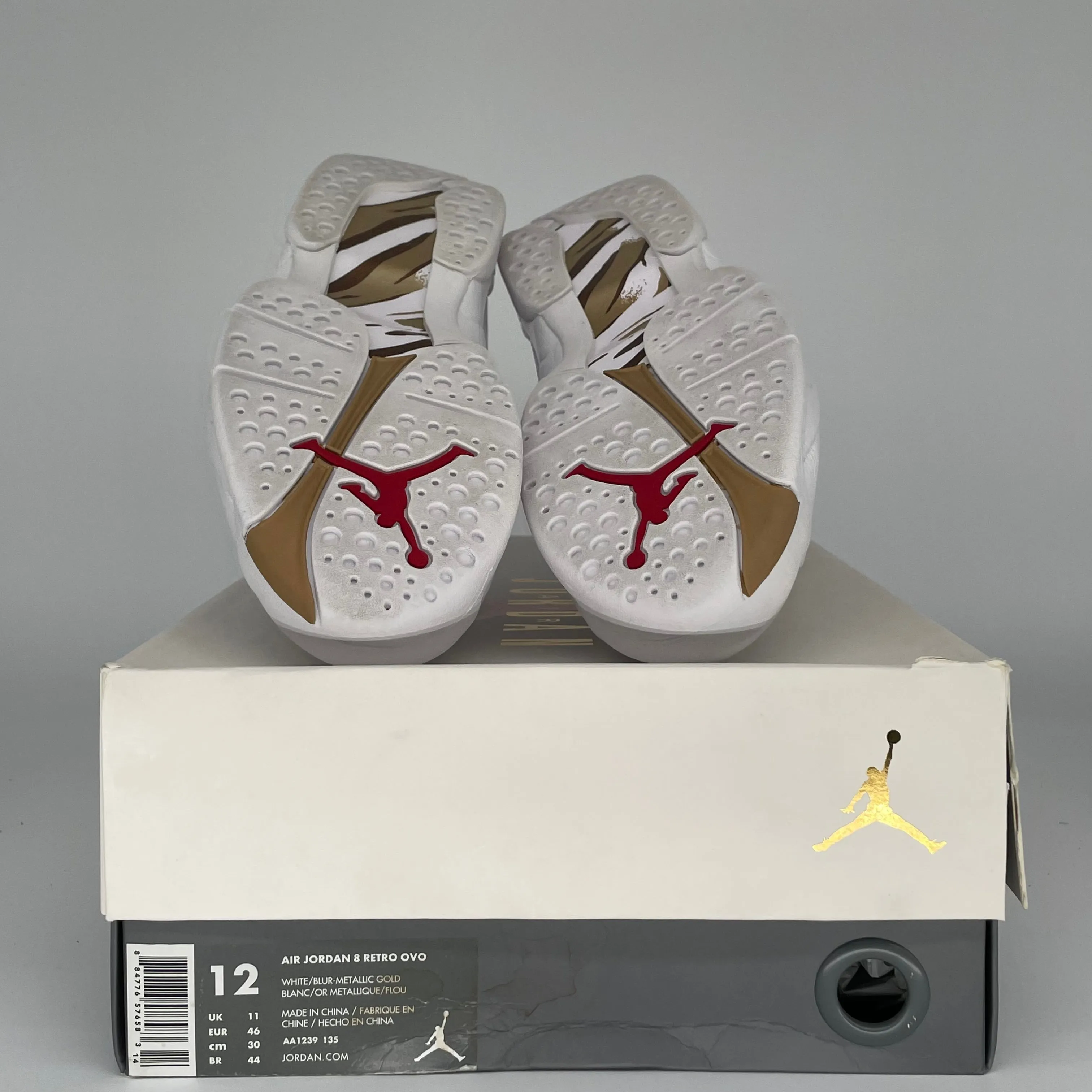 AIR JORDAN 8 OVO WHITE SIZE 12 AA1239-135