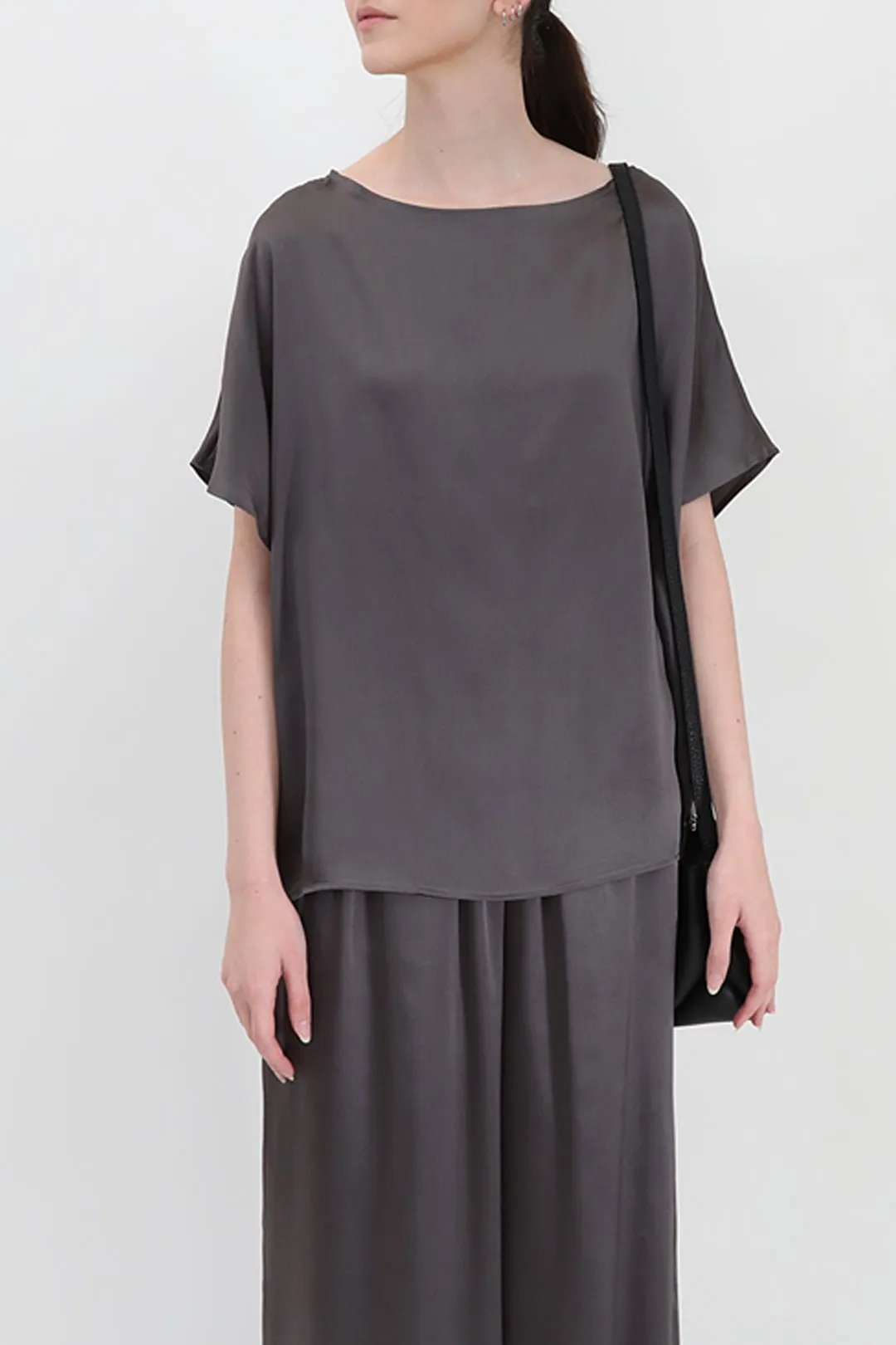 ALBA BLOUSE IN SILK CHARMEUSE