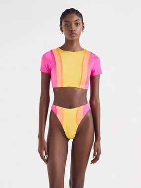 alessia top evia padded swim tops, sporty swimwear tops