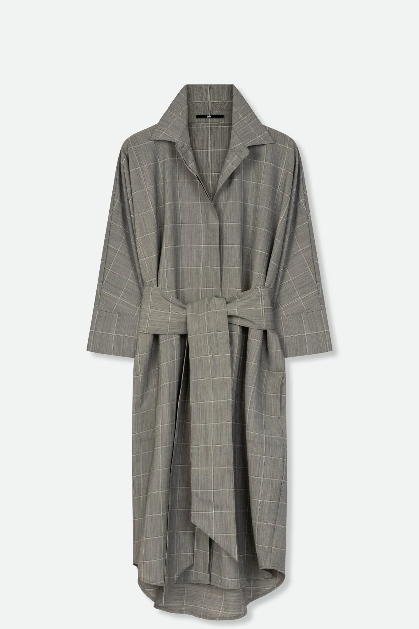 ALEXA DOLMAN SLEEVE DRESS IN FINE TROPICAL ITALIAN WOOL