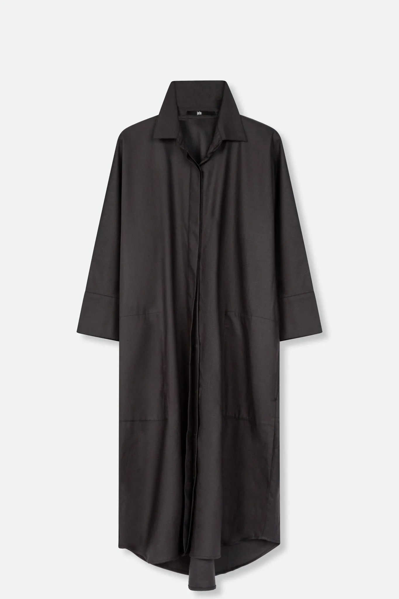 ALEXA DOLMAN SLEEVE DRESS IN FINE TROPICAL ITALIAN WOOL