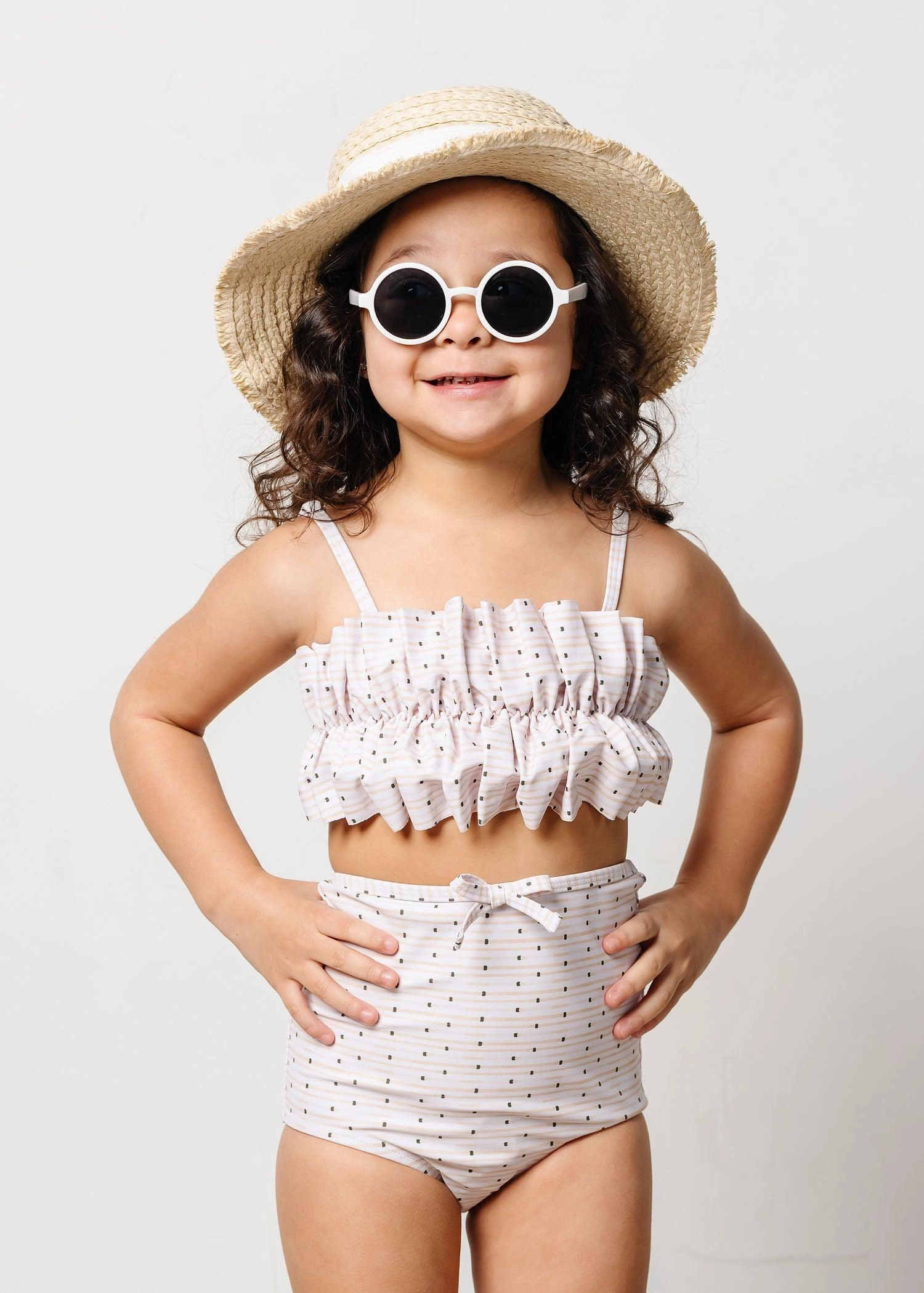 All Neutral | Mini Oversized Ruffle Top