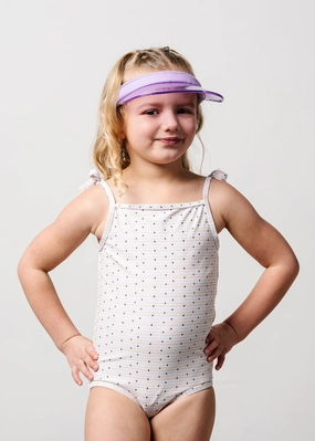 All Neutral | Mini Simply One-Piece girls full coverage swimwear, kids swimwear for pool