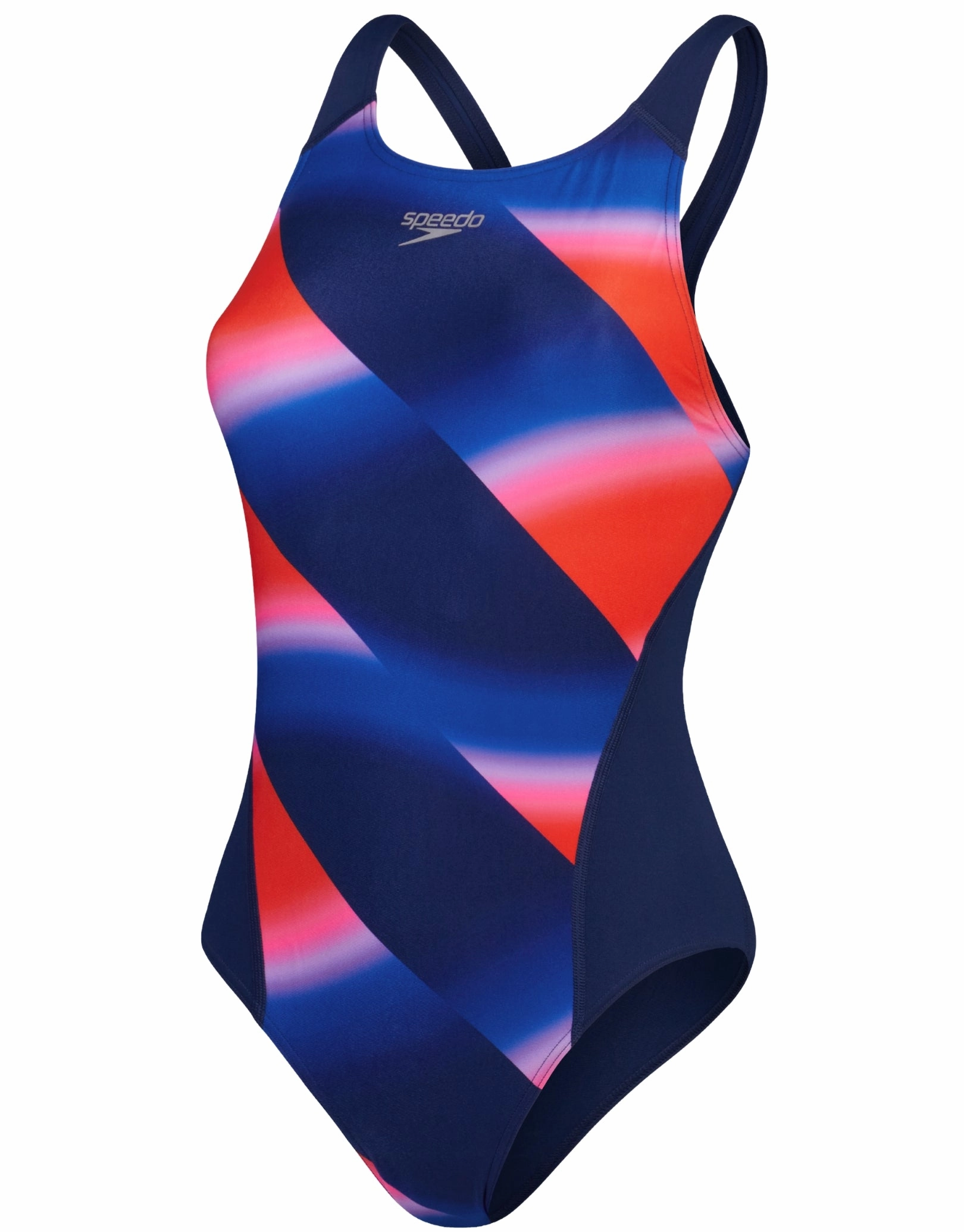 Allover Digital Recordbreaker Swimsuit - Blue/Red